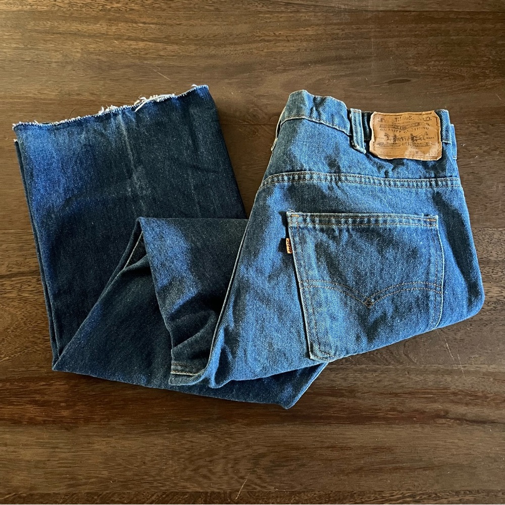 Vintage 1970s Levi’s 517 Orange Tab Jeans Size 36